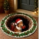 thumbnail image 5 of Christmas Circular Carpet Stereoscopic Visual Effect Entrance Door Mat Household Absorbent Nonslip Foot Mat Dirt Proof Mat Bathroom Nonslip Mat Size 15.75in, 5 of 6