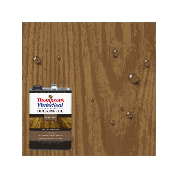 Thompson's WaterSeal Deck Oil, Hazelnut, 1 Gallon Walmart