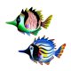 thumbnail image 5 of 2x Decoración de Pared de Peces Pintada a Mano Escultura de Peces, 5 of 9