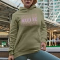 thumbnail image 2 of Nurse Word in Varsity or College Font Merch Gift, Sand Hooded Sweatshirt or Hoodie, XL, 2 of 5