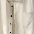 thumbnail image 6 of hotojiny Men's 2 Piece Shorts Set Oversized Button down Shirt and Wide Leg Shorts Casual Clothing Plus Size Matching Outfits(White,X-Large), 6 of 6