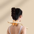 thumbnail image 3 of MERIGLARE Neck Shoulder Self Massager Hand Roller Shoulder Relaxer S‐Shaped Curve Design Orange, 3 of 9