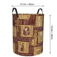thumbnail image 4 of DouZhe Waterproof Collapsible Large Laundry Baskets, Ancient Egyptian Hieroglyphs Symbols Prints Circular Hamper with Handles, 4 of 7