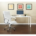thumbnail image 2 of Executive Chair with Thick Padded White Faux Leather Seat, 2 of 5