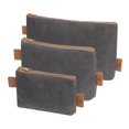 thumbnail image 1 of 3 Pieces Mini Tool Storage Bags with Oilcloth Closure Heavy Duty Canvas Tool Organizer for Tool Storage Carrier OrganizeGray, Power Tool Bag, 1 of 4