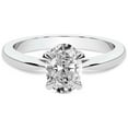 thumbnail image 3 of 1 Carat IGI Certified Oval Shape Lab Grown Diamond Engagement Ring | 14K White Gold | Azalea Classic Solitaire Diamond Ring | FG-VS1-VS2 Quality Friendly Diamonds, 3 of 5