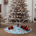 thumbnail image 5 of Daiia Gnome Pool Party Drawing Merry Christmas Tree Skirt , Xmas Large Lace-up Tree Skirt, Santa Snowflakes Rustic Home Decorations New Year Party Farmhouse Decor-48", 5 of 7