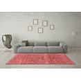 thumbnail image 3 of Ahgly Company Indoor Rectangle Abstract Red Modern Area Rugs, 5' x 7', 3 of 4