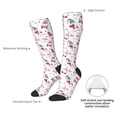 thumbnail image 4 of Sikiie Valentine's Day gnomes Knee Socks, High Socks Long Stretchy Sock Women Knee High Stocking, Long Socks for Women, 4 of 6