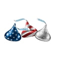 thumbnail image 4 of HERSHEY'S Milk Chocolate KISSES With Red, White and Blue Foils Stand Up Bag, 9 oz., 4 of 9
