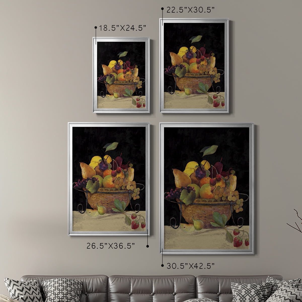 Fruit Basket II Revisit Premium Framed Print - Ready to Hang