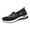Black, variant on Walking Shoes for Women 3D Floral Embroidery Knit Mesh Slip on Loafers Lightweight Antislip Nursing Shoes Gray Size 7
