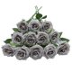 thumbnail image 1 of Lvefit 12 Rosas Artificiales De Rosas Grises Con Tallo Largo, Ramo De Rosas De Seda Para Bodas, Despedidas De Soltera, Fiestas, Decoración Del Hogar, 1 of 5