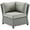 Gray, variant on Afuera Living Transitional Wicker Patio Corner Chair in Gray