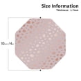 thumbnail image 2 of Bingfone Vintage Rose Gold Abstract Spots 1 Leather Drinks Coasters with Set of 6,Suitable for Home Kitchen,Coffee Cup Coasters Home Gift, 2 of 7