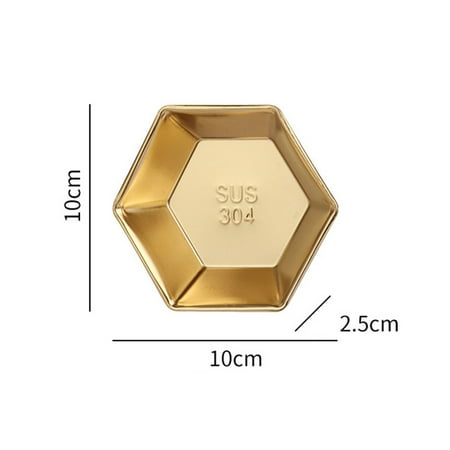 

Stainless Steel Sauce Dishes for Kitchen Restaurant Sushi Dipping Bowl Mini Condiment Appetizer Plates with Compartment