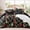 Black, variant on Exclusivo Mezcla Floral Queen Comforter Set, 3 Pieces Queen Size Lightweight Bedding Comforters, Black Botanical Flowers Pattern