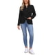 thumbnail image 2 of Suéteres de cárdigan INSPIRE CHIC para mujer, de frente abierto, con botones, de manga larga, casual de otoño, suéter de punto trenzado con bolsillos, S, negro, 2 of 6