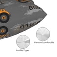 thumbnail image 3 of Yiaed Construction Machines Print Brushed Microfiber Envelope Pillowcases, Standard,Envelope Closure Pillow Cases(No pillow core)-16"x24", 3 of 6