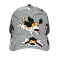 thumbnail image 2 of Picia Funny Beagle Active Dog Pattern Trucker Hat,Baseball Cap,Sun Protection Cap,Stylish Headwear,Leisure Cap,Outdoor Sports Cap, 2 of 7