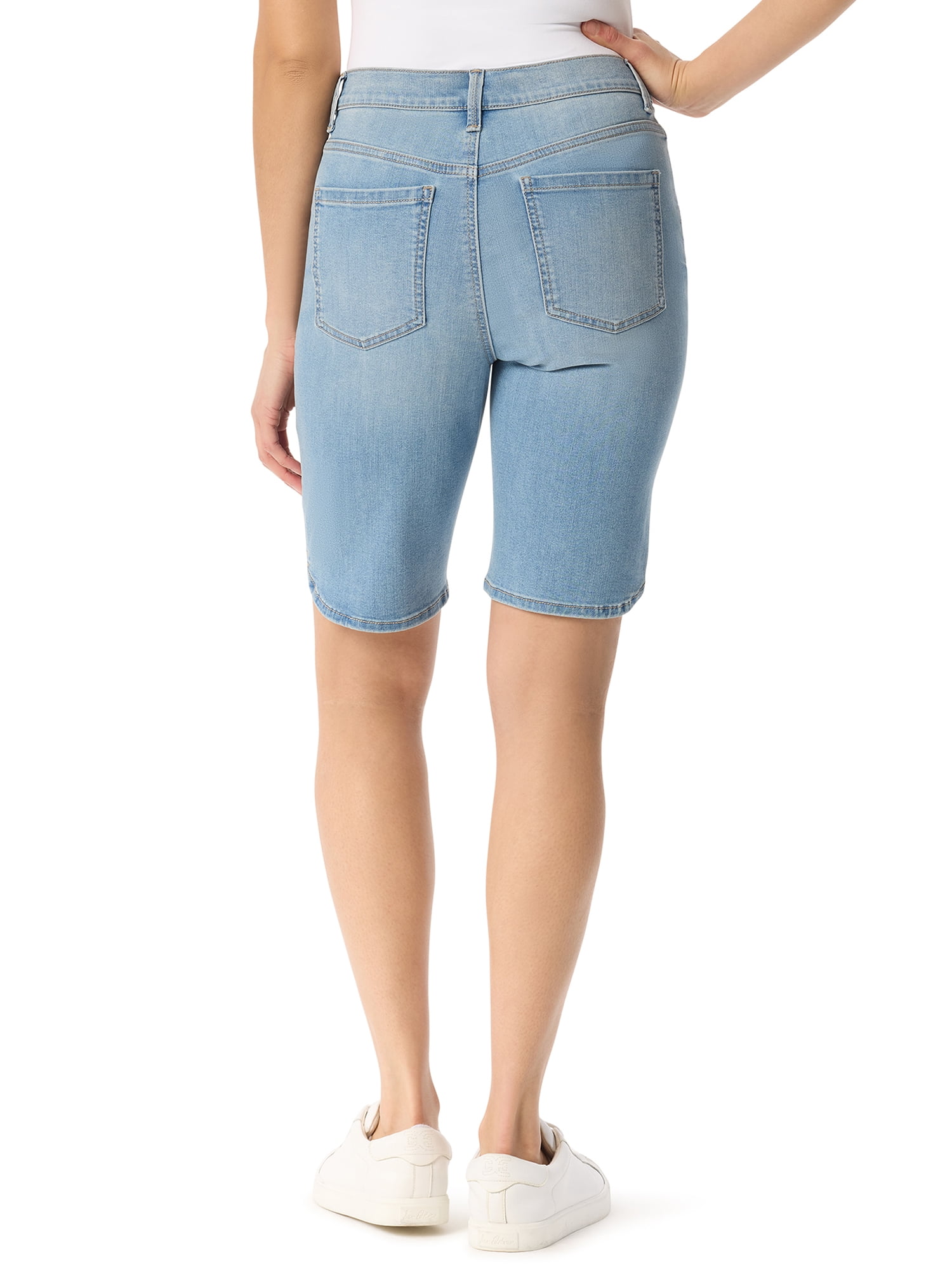 Gloria Vanderbilt Swan Series Women's High Rise Amanda Bermuda, 11" Inseam, Sizes 6-18