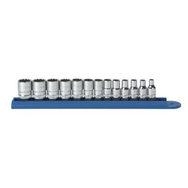 KD Tools KDT80306 13 Piece 0.25 Inch Drive 12 Point Standard Metric Socket Set