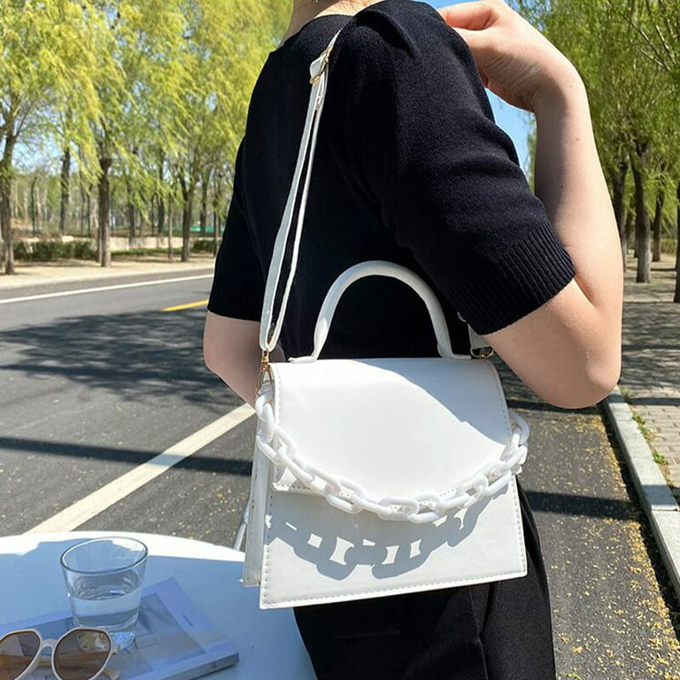 CoCopeaunts Fashion Chains Women Shoulder Bags Designer Wide Strap