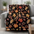 Fall Throw Blanket Sherpa Fleece Blanket 40