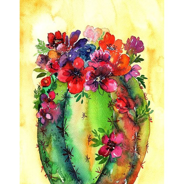 Pintura de diamante (DB3104) 5D DIY Bordado de flores abstractas cuadradas (B952) 50x70cm FLhrweasw Nuevo