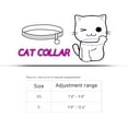 thumbnail image 2 of Breakaway Cat Collars, Kitten Collar with Bell,Adjustable Rhinestone Cat Collar for Girl & Boy Cats, 2 of 6