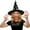 Black Silver, variant on PMU Halloween Party Accessories Decoration Costume Witch Hats Purple/Multi Color Polyester Pkg/1