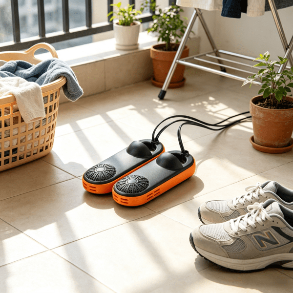 Portable Electric Shoe & Boot Dryer, Quick-Dry with Deodorizing, Fits Slippers, Snow Boots, Leather & Canvas Shoes