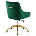 thumbnail image 3 of Modway Discern Performance Velvet Office Chair in Green, 3 of 5
