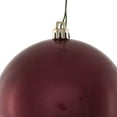thumbnail image 2 of Vickerman 4" Berry Red Candy Ball Ornament, 6 per Bag, 2 of 2