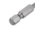 thumbnail image 4 of Brocas de destornillador de estrella de seguridad Torx T15 de 50 mm de largo y vástago hexagonal de 1/4" S2 de acero aleado alto 10 piezas, 4 of 4