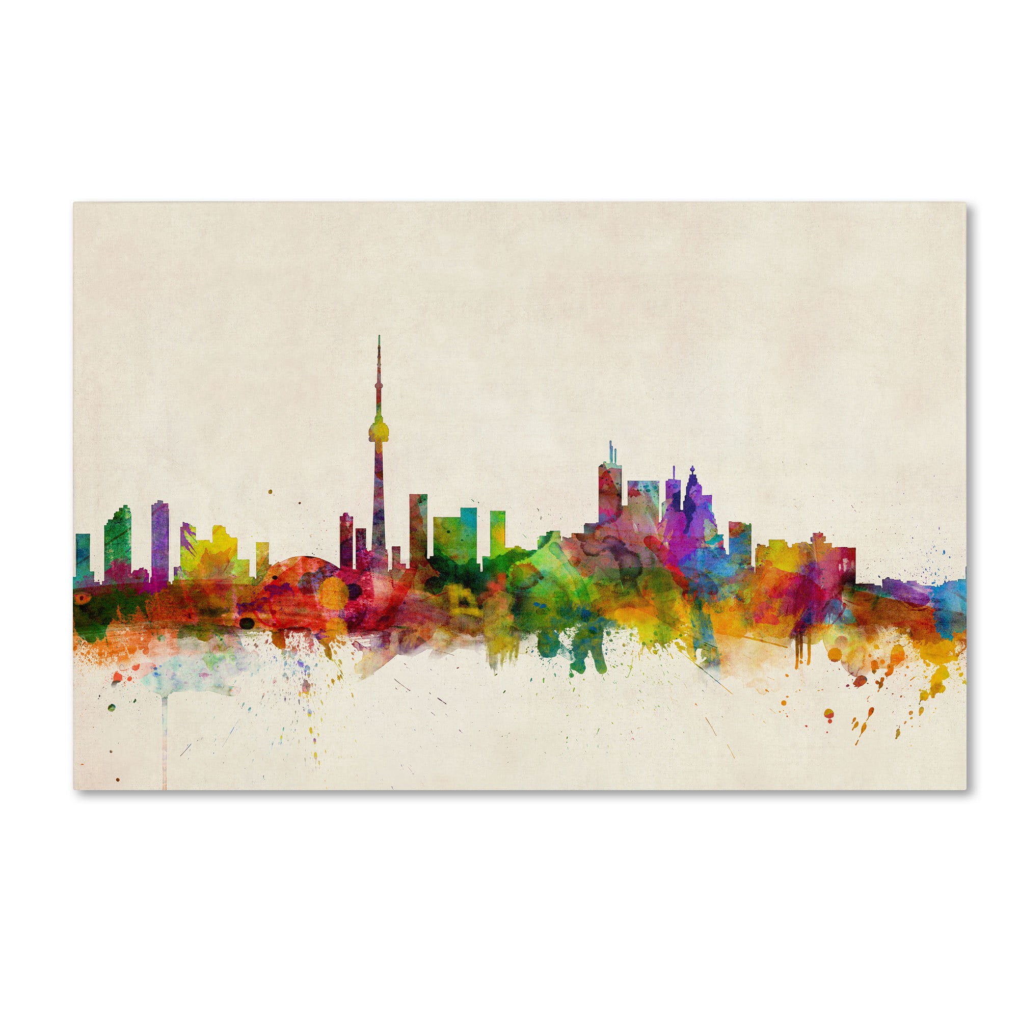 Trademark Fine Art "Toronto, Canada" Canvas Art by Michael Tompsett