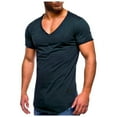 thumbnail image 1 of Summer Solid Color Plus Size V Neck Short Sleeves, 1 of 3