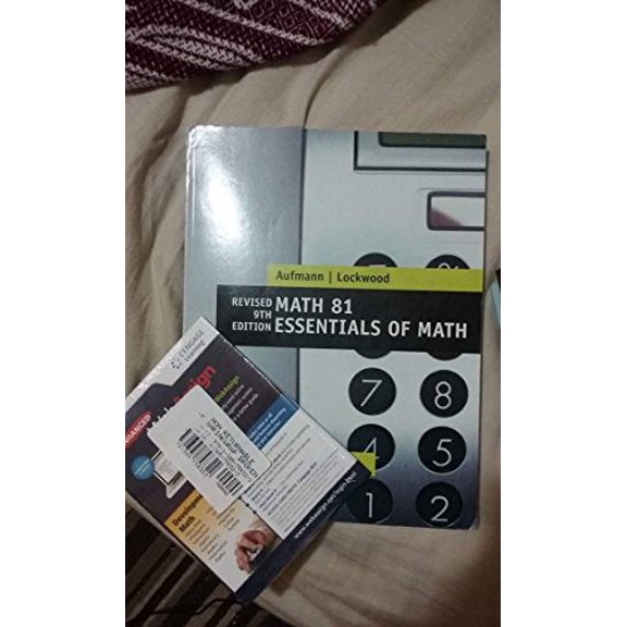Pre-Owned Math 81 essentials of math revised 9th edition (New access code), 9781305751248, 1305751248, Paperback, 9 edition