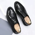 thumbnail image 4 of Vedolay Men's Oxfords,Men's Dress Shoes Leather Business Oxford Formal Wedding for Men(Black,8.5), 4 of 4