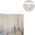 thumbnail image 5 of Coolnut Shower Curtain Wildflower Bathroom Decor Watercolor Shower Curtain Sets Fabric Cloth Bathroom Curtains with Hooks 60x72 Inch, 5 of 6