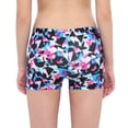 thumbnail image 3 of ranrann Kids Girls Boy-Cut Gymnastic Sports Booty Shorts Athletic Running Activewear Hot Pants Colorful Diamond 9-10, 3 of 5