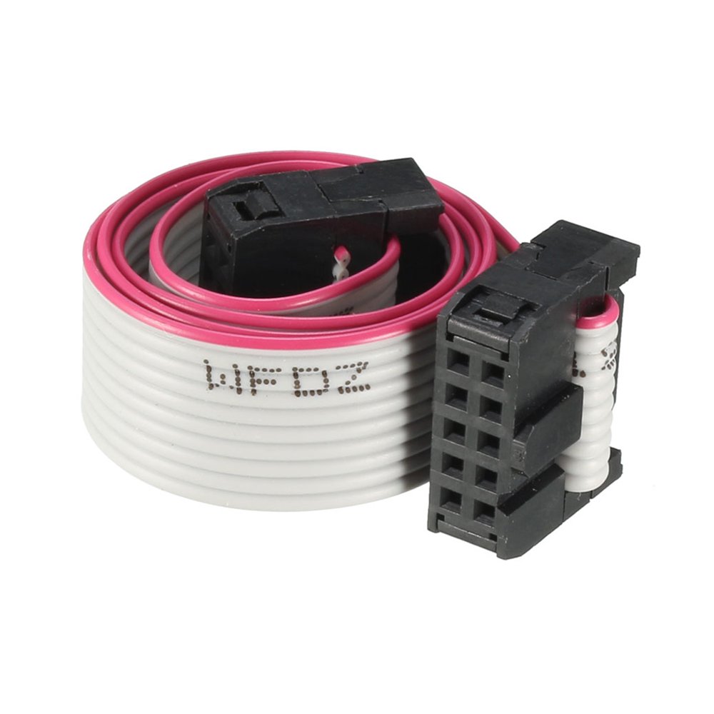 30cm 10 Pin Female Wires Extension Flat Connector Ribbon Cable Gray