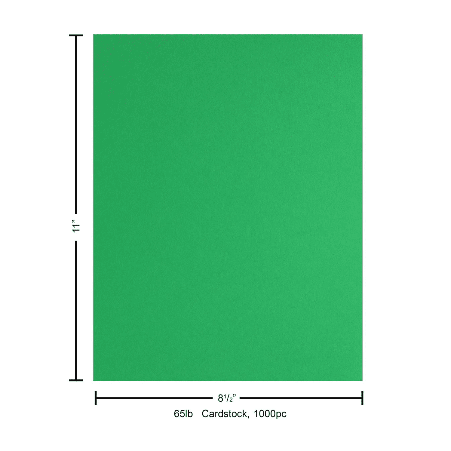 PA Paper Accents Smooth Cardstock 8.5" x 11" Green Grass, 65lb colored cardstock paper for card making, scrapbooking, printing, quilling and crafts, 1000 piece box