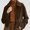 Coffee, variant on Viluyesy Womens Corduroy Jacket Zip Up Casual Fall Winter Coat Shacket Khaki Size M