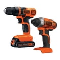 thumbnail image 2 of BLACK+DECKER 20-Volt MAX* 1.5 Ah Cordless Lithium-Ion Drill And Impact Driver Combo Kit, BD2KITCDDI, 2 of 17
