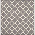 thumbnail image 5 of SAFAVIEH Newport Joselyn Geometric Cotton Area Rug, Grey/Ivory, 5' x 5' Square, 5 of 10