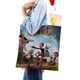 thumbnail image 4 of Giants of La Mancha Bolso de tela con estampado de lienzo para mujer, bolsa de compras reutilizable y estética, con cremallera interior, regalo para mujer,40*45cm., 4 of 6