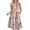 F-Multicolour Floral, variant on Summer Dresses for Women Ruffle Sleeve V Neck Midi Dress Casual Beach Sundress with Pockets