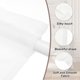 thumbnail image 3 of Cortinas Opacas para Puertas Uxcell Cortina de Ventana Lateral Francesa con Bolsillo para Barra de Cortina Hilo Blanco 25" x 40" 1 Panel, 3 of 7