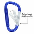 thumbnail image 4 of (6 Pack) Aluminum Multi-Color Carabiner Spring Clip Keychain Dark Blue Extra Small, 4 of 7